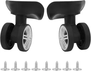 1 Pair Universal Luggage Wheels Double Row Suitcase Wheels Replacement for Suitcase Parts Mountaineering Tool Accessories