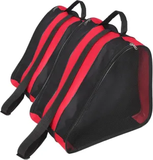 2pcs Roller Skate Bag Zipper Ice Skates Storage Case for Women Portable Pouch
