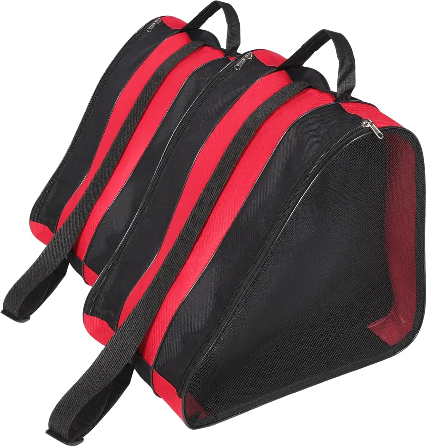 2pcs Roller Skate Bag Zipper Ice Skates Storage Case for Women Portable Pouch