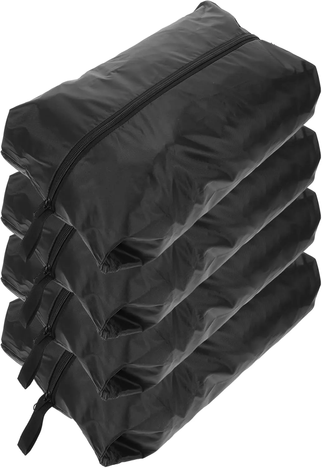 2sets Portable Shoe Bags for Travel Garment Bags Clothes Packing Cubes Essential Travel Accessories 4pcs*2