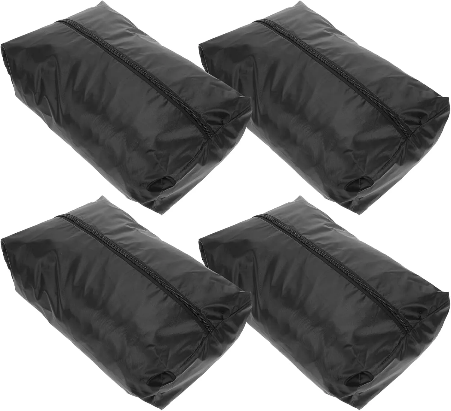 2sets Portable Shoe Bags for Travel Garment Bags Clothes Packing Cubes Essential Travel Accessories 4pcs*2
