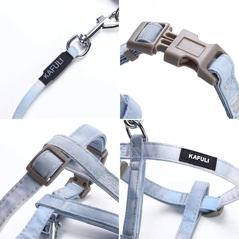 Adjustable I Shape Pet Harness & Leash Size M