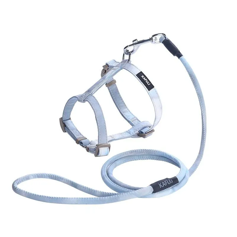 Adjustable I Shape Pet Harness & Leash Size M
