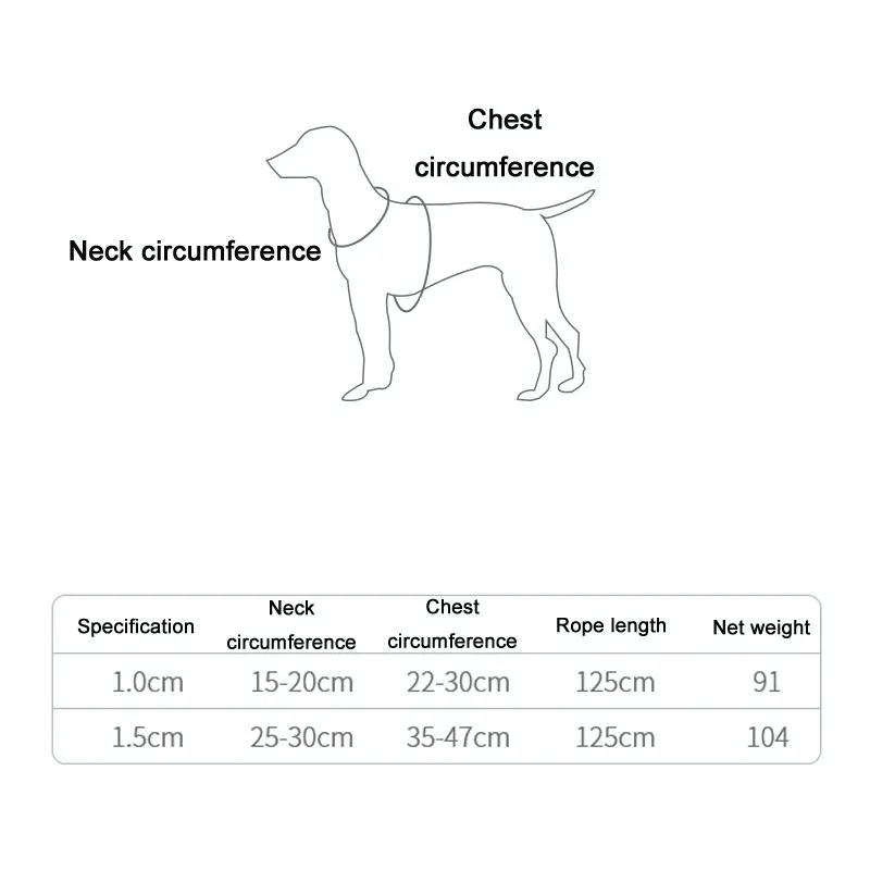 Adjustable I Shape Pet Harness & Leash Size M