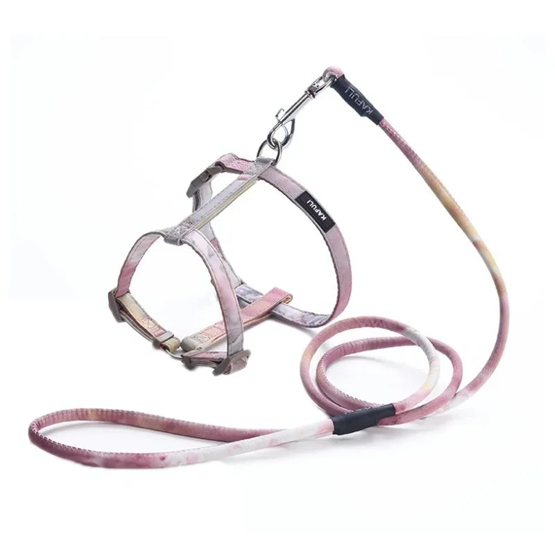 Adjustable I Shape Pet Harness & Leash Size M