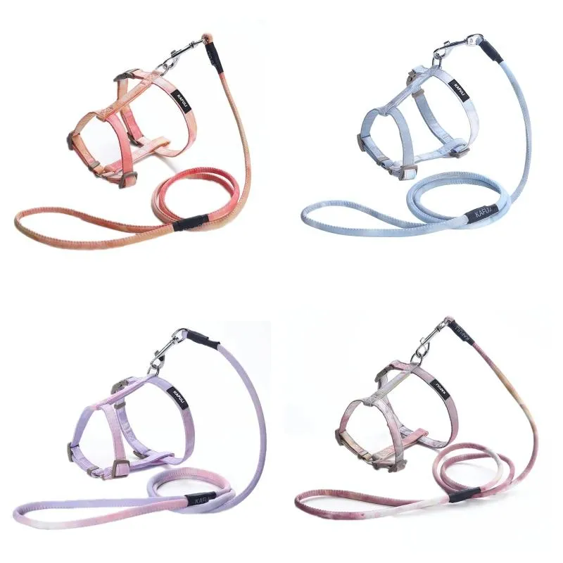 Adjustable I Shape Pet Harness & Leash Size M