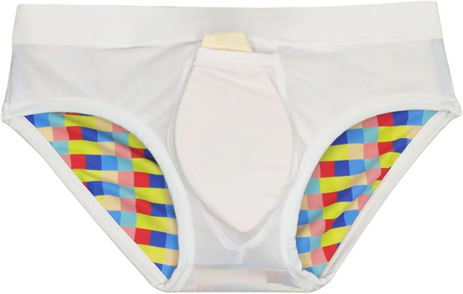 Alalaso Men's Bikini Swimwear Summer Fashion Surf Briefs Sexy Low Rise Swimming Briefs with Adjustable Drawstring