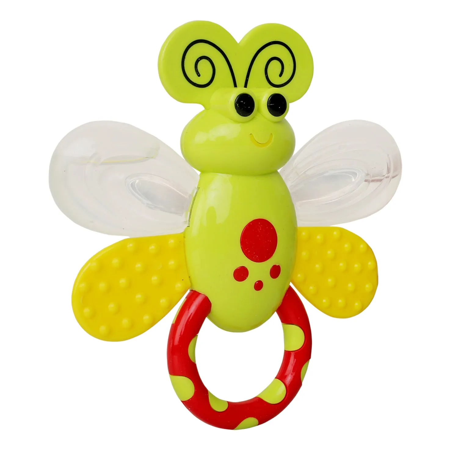 Baby Moo Butterfly Green Rattle Toy