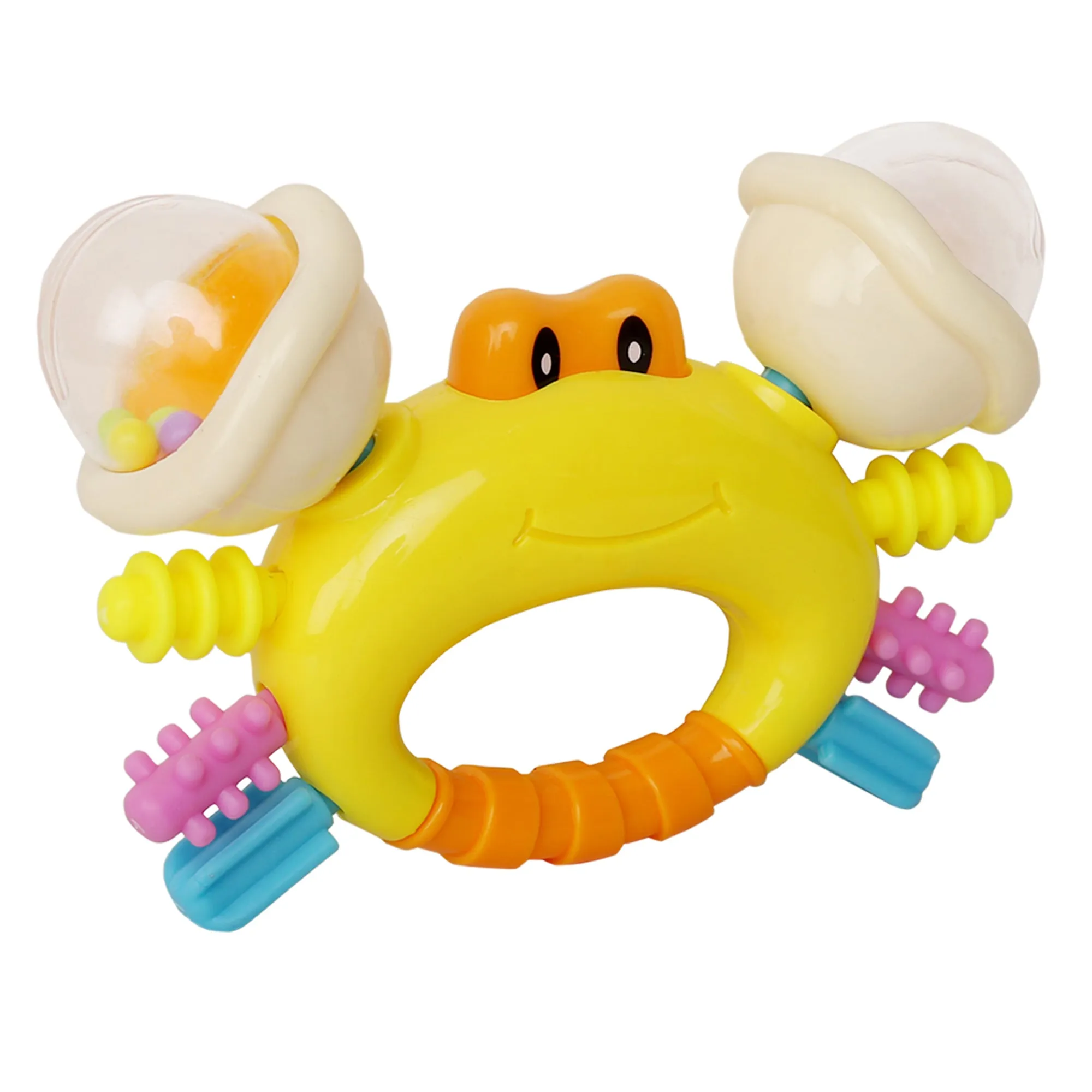 Baby Moo Crab Multicolour Rattle Toy