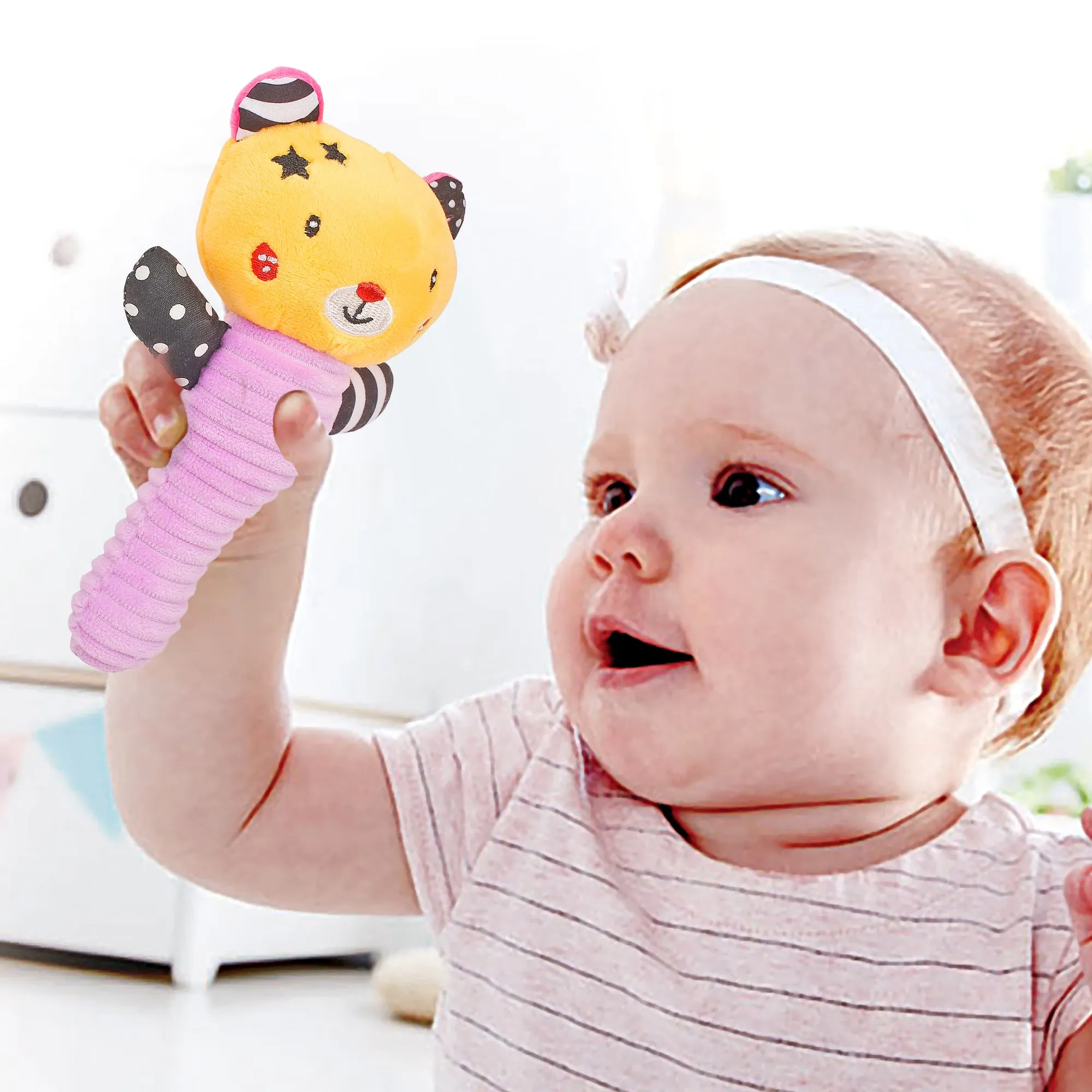 Baby Moo Diva Purple Rattle