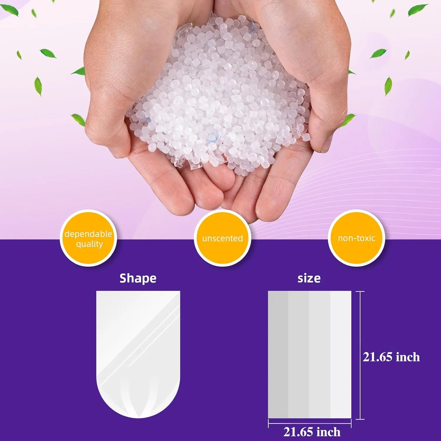 Bathroom Trash-Bags 5-Gallon Garbage Bag - Strong Unscented Clear White Plastic Unscented 160 Counts Disposable Can Liners for Restroom Kitchen Car Waste Basket Heihaily, 5 Roll