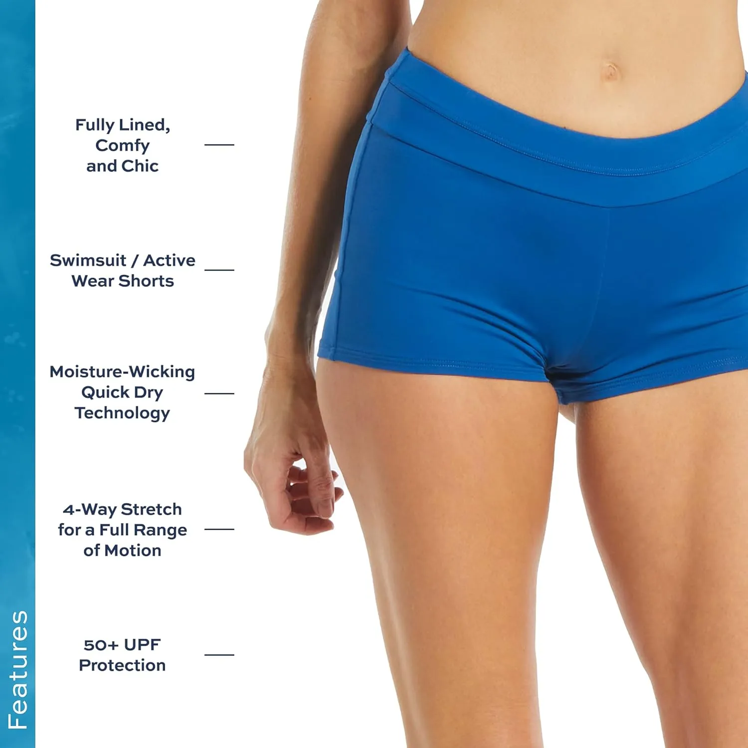 BEACH HOUSE SPORT Row Slim Fit Swim Shorty - High Waisted Swimsuit Bottom