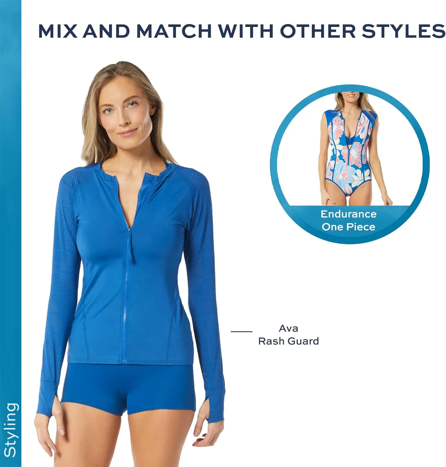 BEACH HOUSE SPORT Row Slim Fit Swim Shorty - High Waisted Swimsuit Bottom