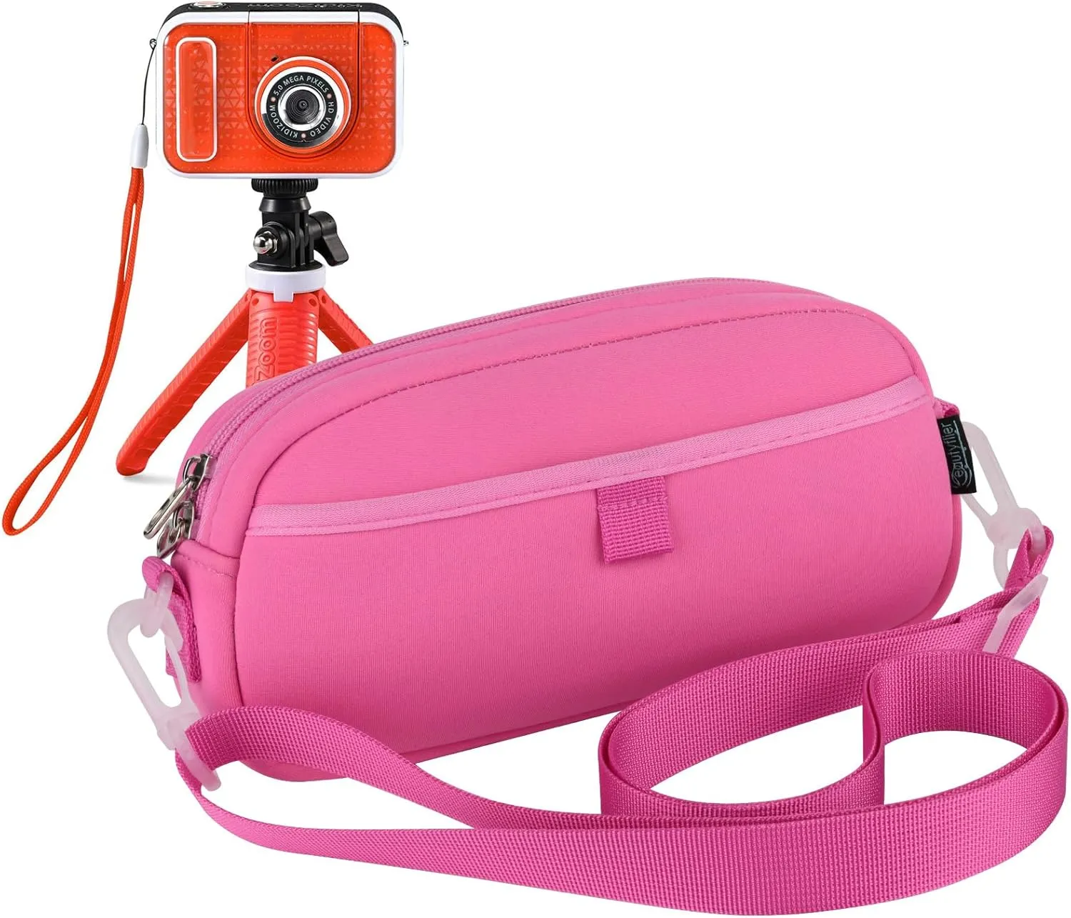 Beautyflier Kids Camera Case for VTech KidiZoom Creator Cam Hold Complete Camera&Tripod, Camera Shoulder Bag for Kids with Adjustable Detachable Strap (Camera Not Included)