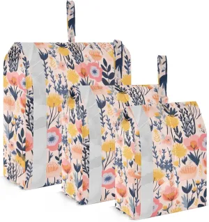 Blooming Pink Flowers Packing Cubes for Travel 3 Set Travel Packing Organizers Luggage Accessories for Organization