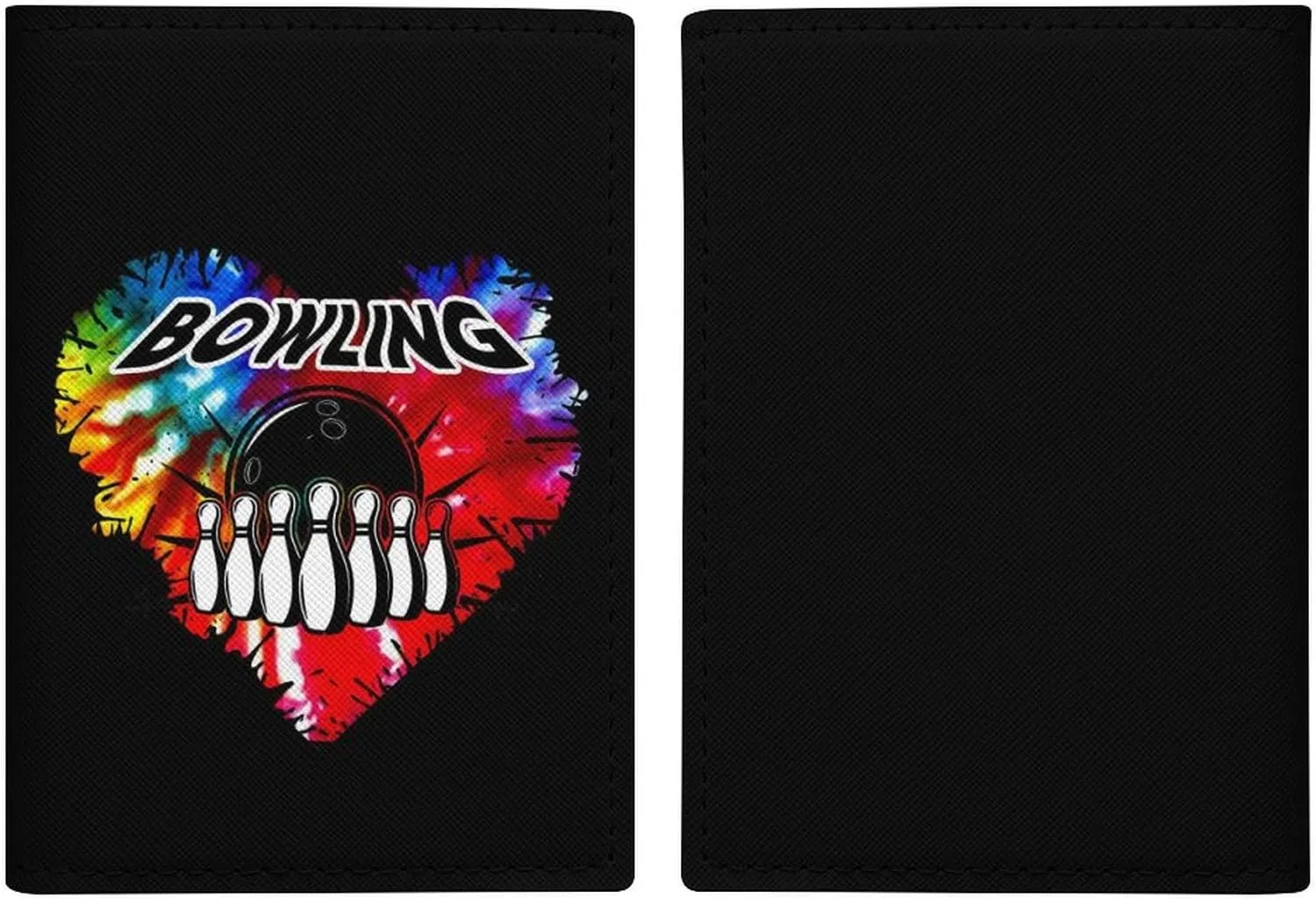 Bowling Ball Passport Holder Cover Case Passport Protective Cover PU Leather Card Case Slim Travel Accessories