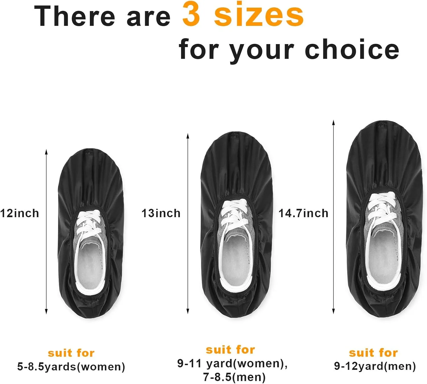 Bowling Shoe Covers, Shoe Protector Covers for Bowling Waterproof Reusable, Non-Slip