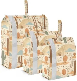 Cactus Flower Colorful Succulents Packing Cubes for Travel 3 Set Compression Bags Luggage Accessories for Suitcase