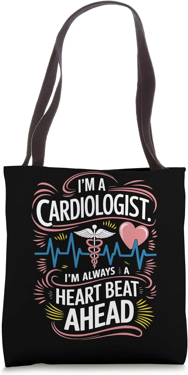 Cardiology Heart Surgeon and Heart Doctor Cardiologist Tote Bag