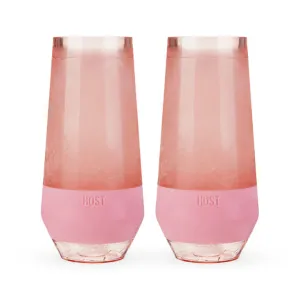 Champagne Freeze Cooling Cups - Set Of Two - Blush