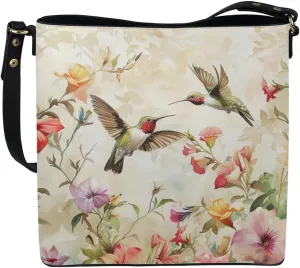 COEQINE Aesthetic Floral Tote Bag Large Capacity Floral Crossbody Strap Easy To Clean Portable Travel Accessories