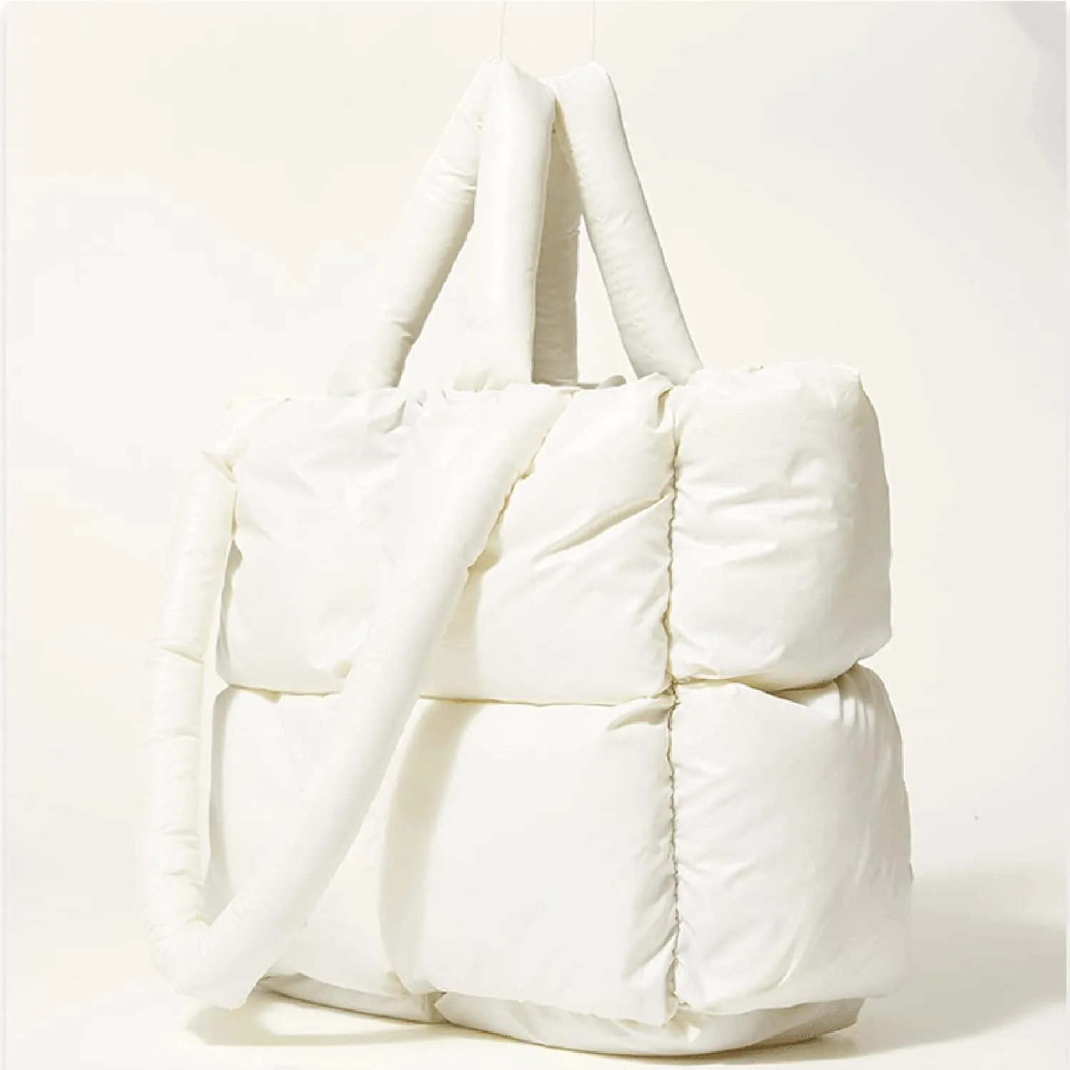 Cross Body Bag For Woman Light Large Quilted Shoulder Bag Carryall Puffer Hobo Bag For Her Friends Travel College F