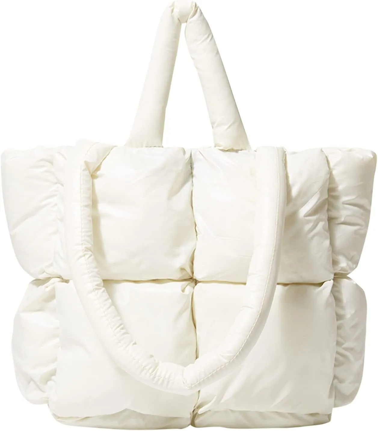 Cross Body Bag For Woman Light Large Quilted Shoulder Bag Carryall Puffer Hobo Bag For Her Friends Travel College F