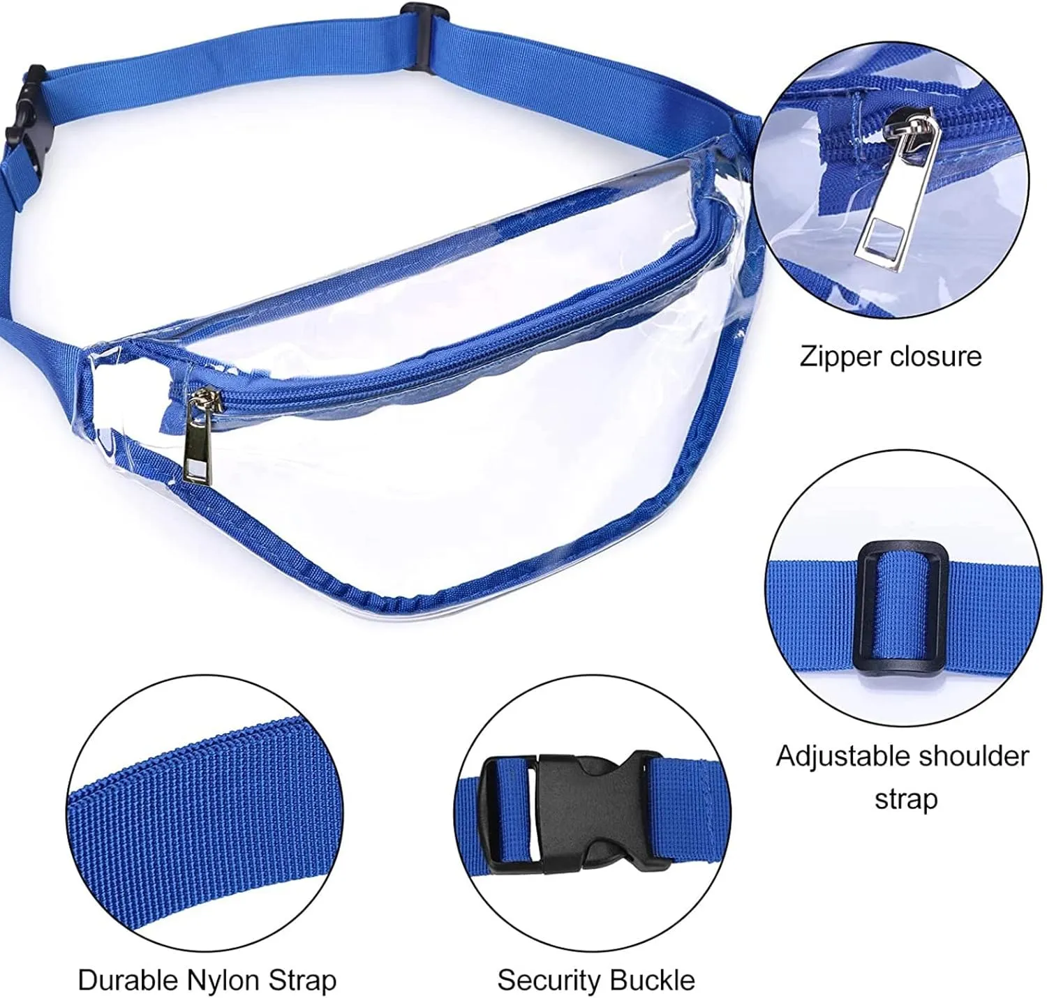 Crossbody Bags for Women Waist Bag Clear Fanny Pack Women Small Clear Waist Bag Cute Pack With Adjustable