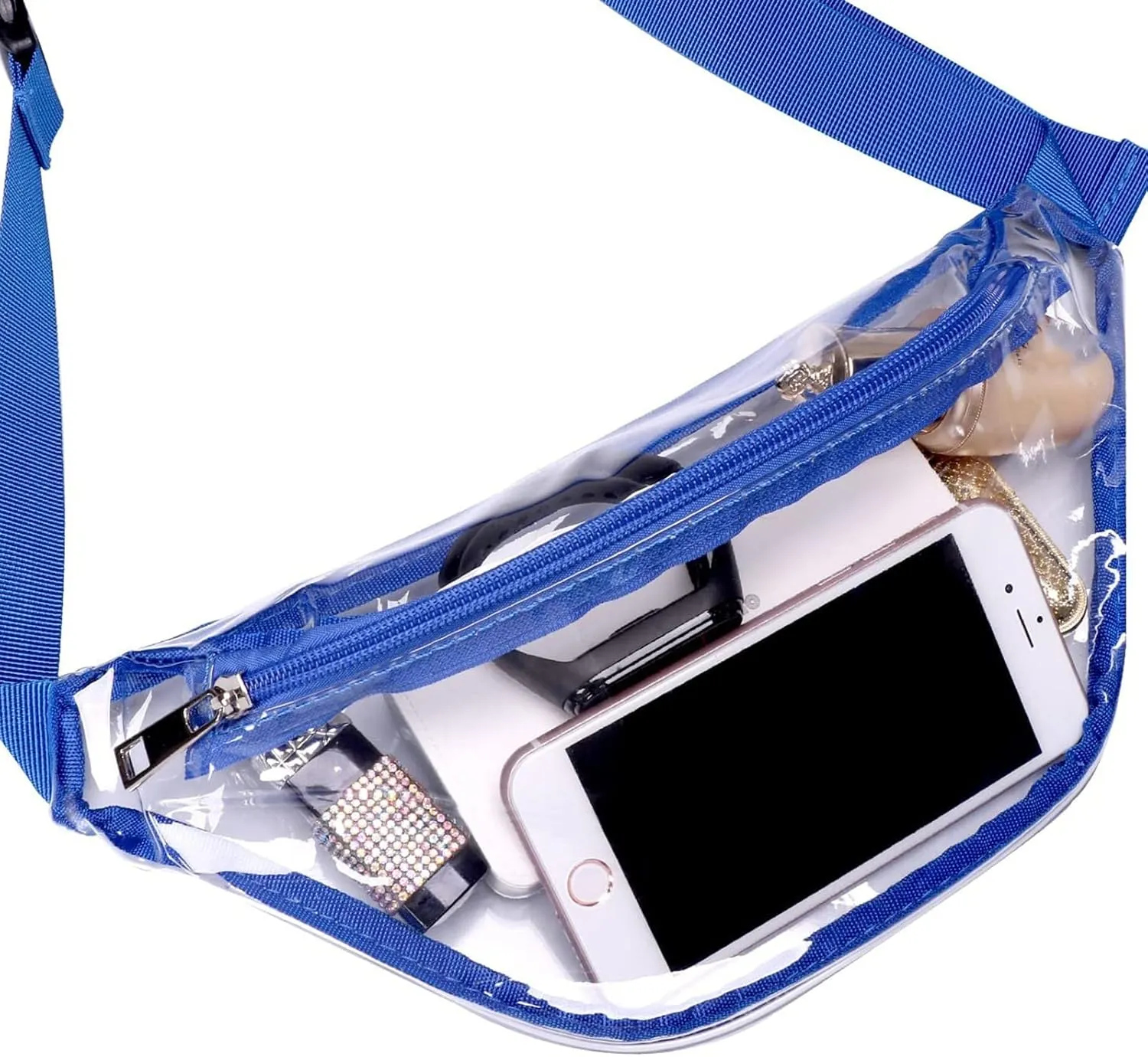Crossbody Bags for Women Waist Bag Clear Fanny Pack Women Small Clear Waist Bag Cute Pack With Adjustable