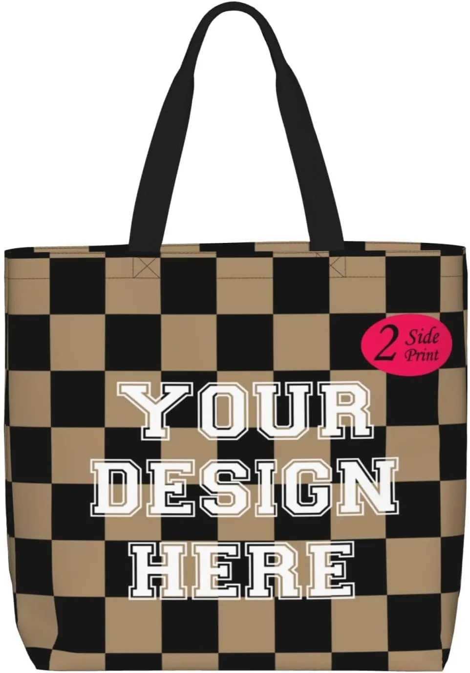 Custom Tote Bags for Women with Image Text logo, Personalized Tote Bag Gifts for Mom Teachers, Customized Handmade Totes