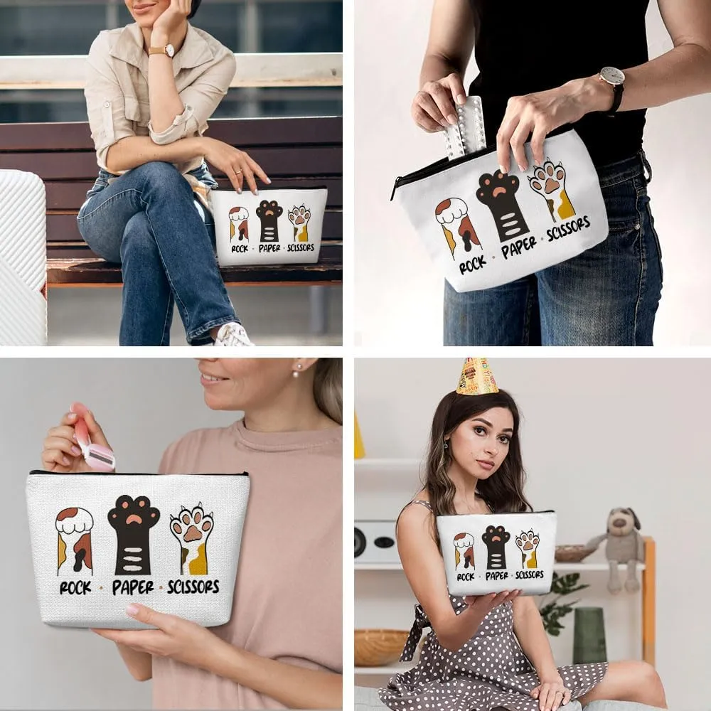 Cute Cat Mom Gifts, Makeup Bag, Funny Cosmetic Bag Cat Gifts for Women, Cats Lover Gift for Animal Lovers Birthday Nurse Mothers Day Friendship Travel Toiletry Bags