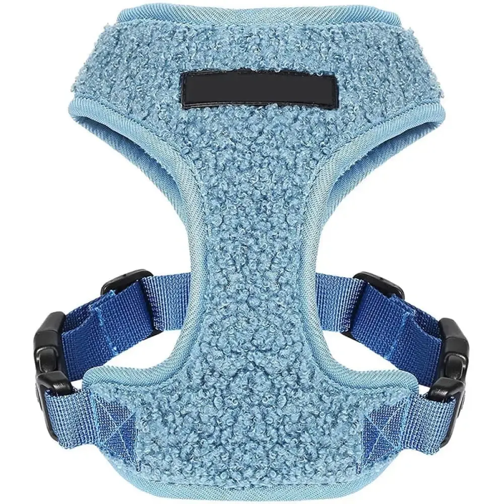 Durable Breathable Soft Adjustable Fleece Dog Harnes Leash Set for Small and Medium Dogs