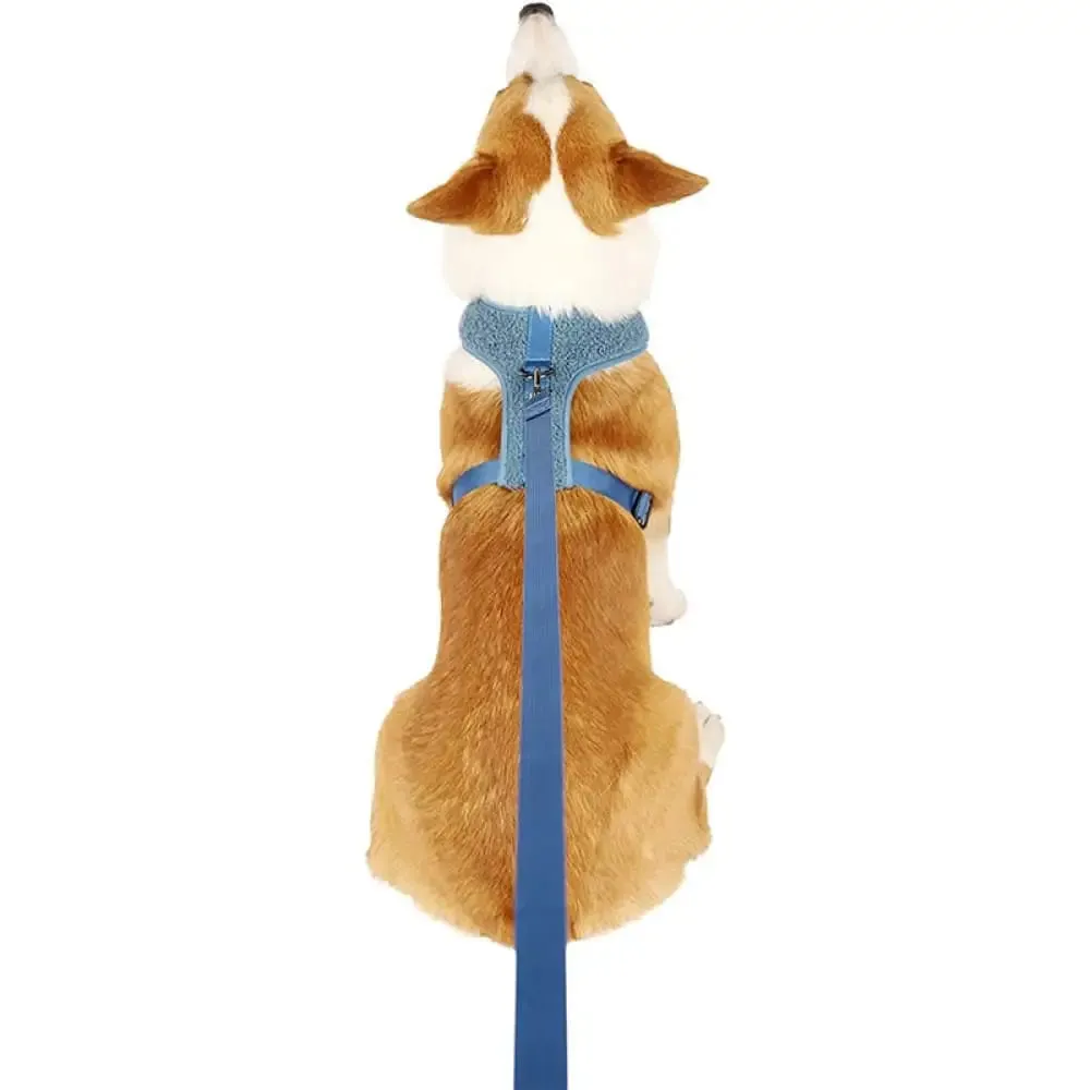 Durable Breathable Soft Adjustable Fleece Dog Harnes Leash Set for Small and Medium Dogs