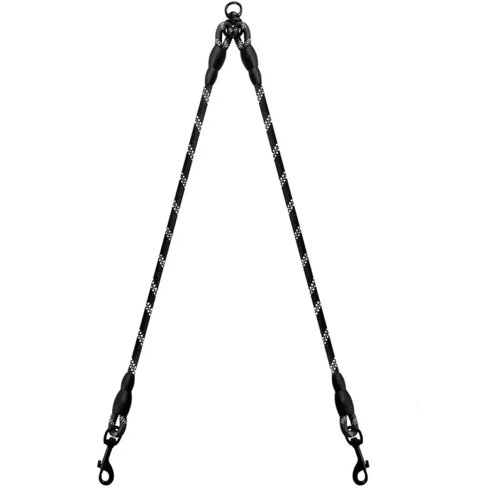 Durable Double Coupler Reflective Strong 360 no Tangle Leash for Small, Medium, and Large Dogs