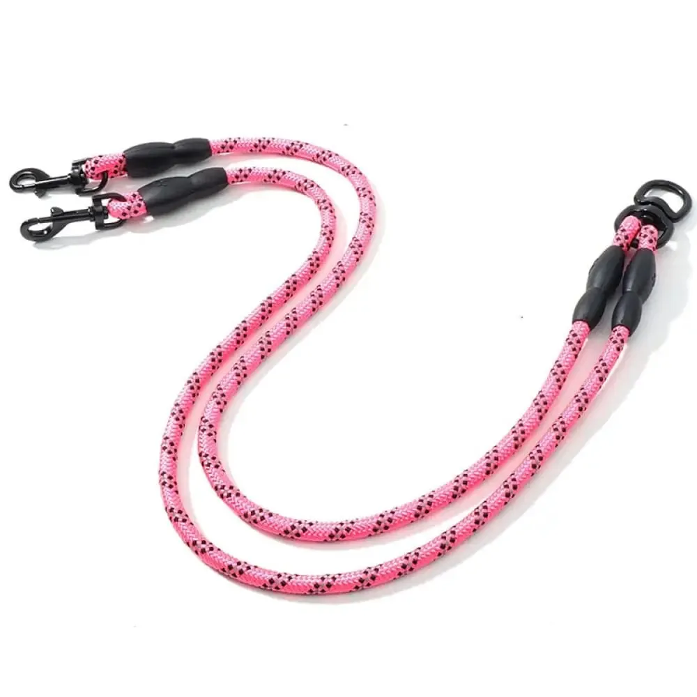 Durable Double Coupler Reflective Strong 360 no Tangle Leash for Small, Medium, and Large Dogs