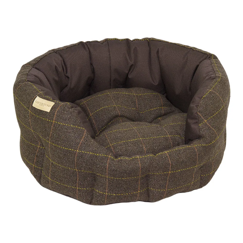 Earthbound Dog Beds Waterproof Tweed S