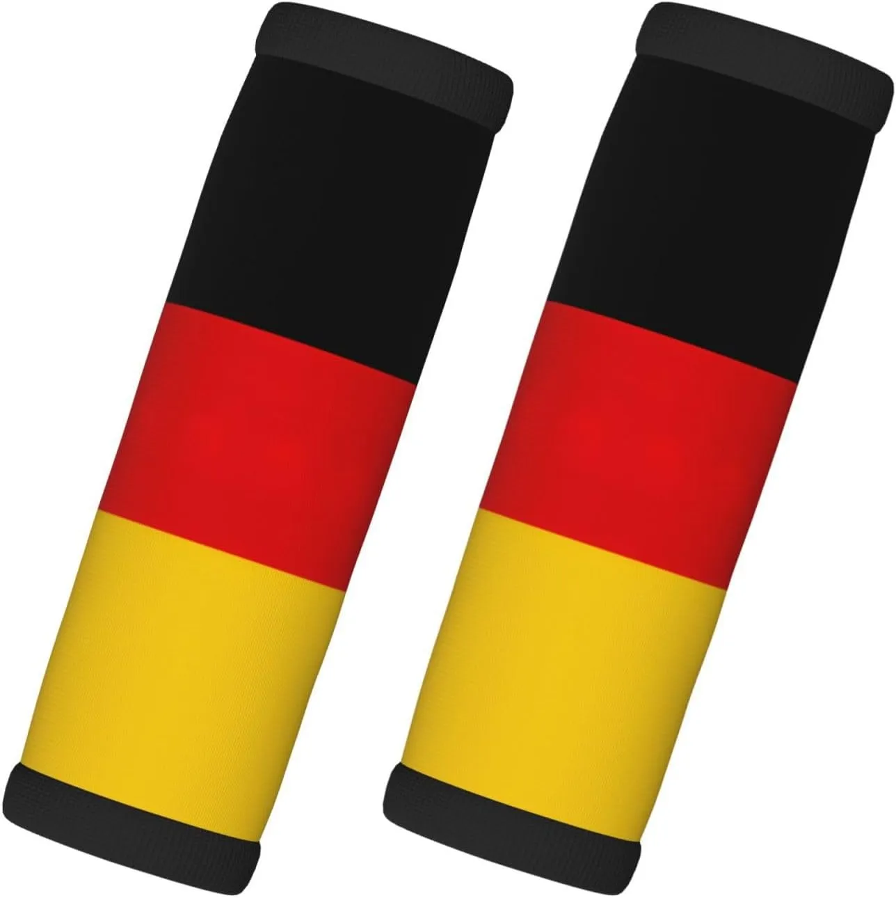 German Flag Print 2 Pack Luggage Handle Wrap for Suitcase, Comfort Soft Handle Covers, Luggage Accessories