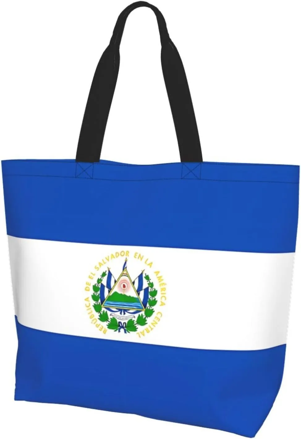 Guatemala El Salvador Flag Women's Tote Bag Large Capacity Single Shoulder Bags Handbag for Shopping Work
