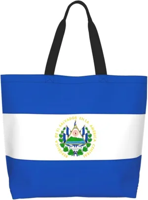 Guatemala El Salvador Flag Women's Tote Bag Large Capacity Single Shoulder Bags Handbag for Shopping Work