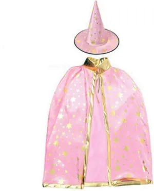 Halloween Costumes Witch Cloak Witch Cape with Hat Adult Cosplay Party Accessories for Man Women