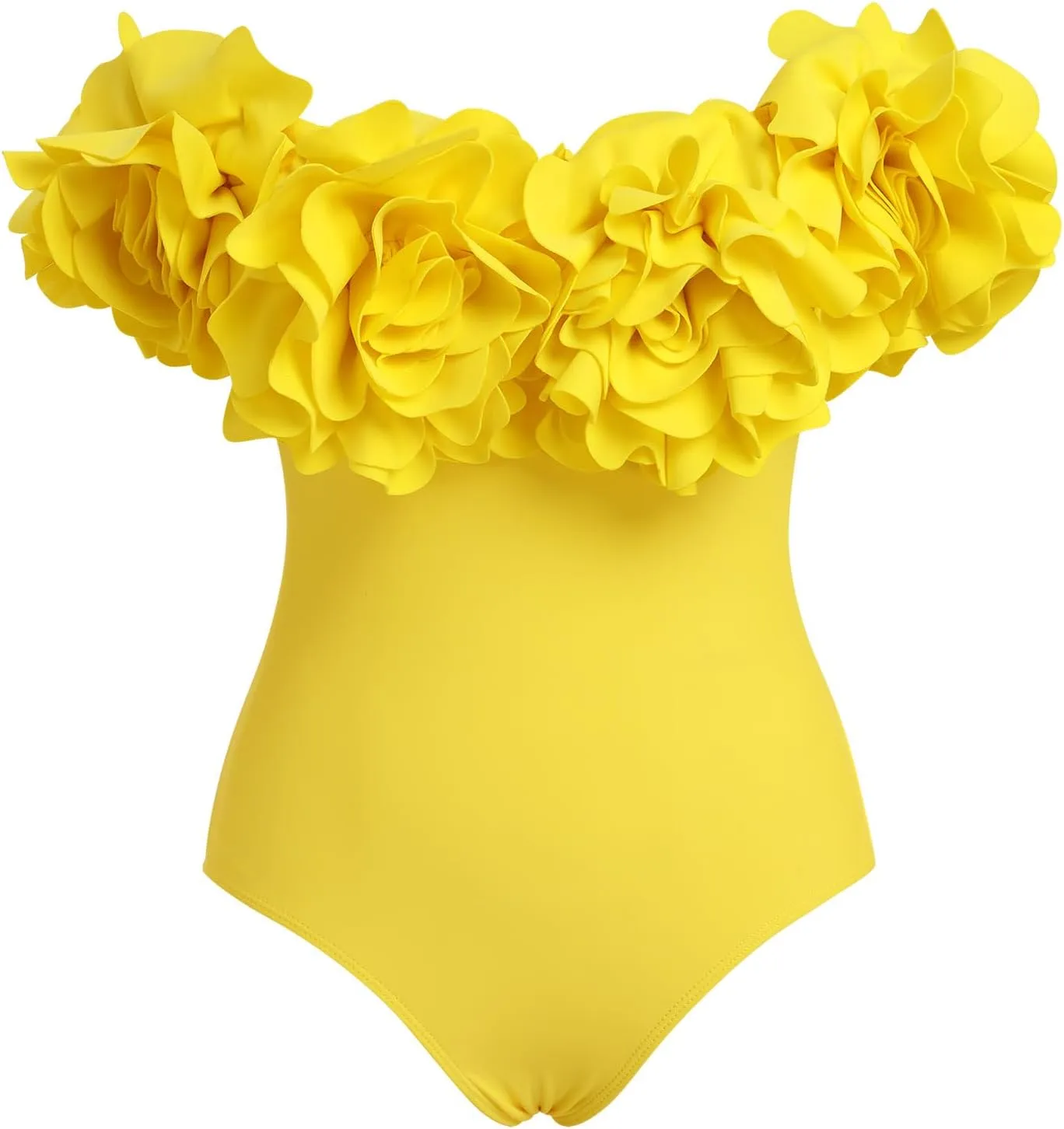 IMEKIS Women Floral Swimsuit with Maxi Beach Skirt Set Retro Swimwear Monokini Bikini Sets Summer Holiday Outfit