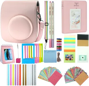 Instant Camera Accessories Compatible with Fujifilm Instax Mini 12 11 9 Instant Film Camera - Blossom Pink