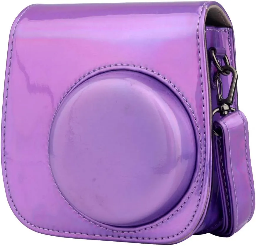 Instant Camera Accessories Compatible with Fujifilm Instax Mini 12 11 9 Instant Film Camera - Flash Purple