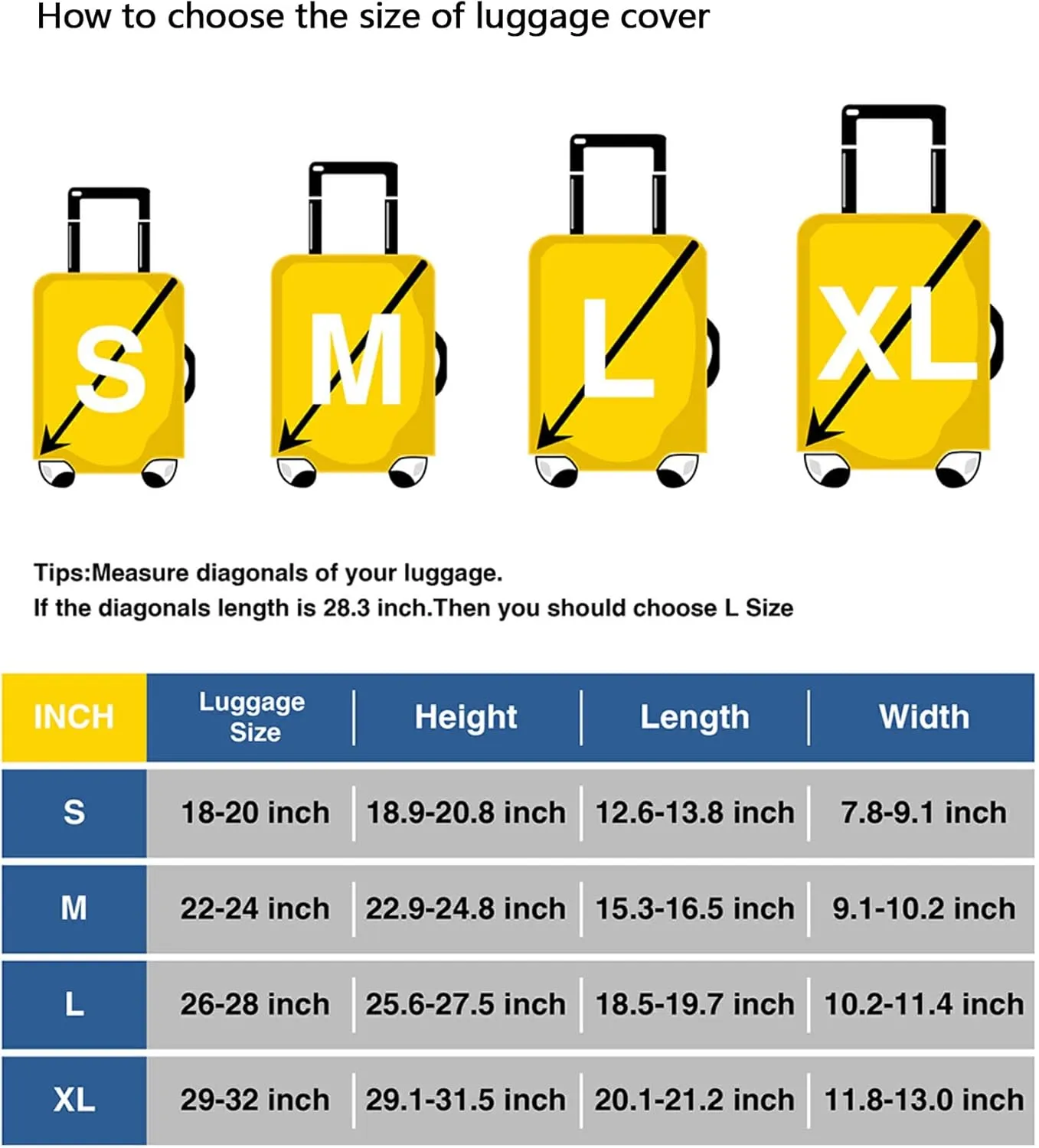 Joisal Cool Pumpkin Skeleton Luggage Protective Covers for Suitcase Fit 18-32 Inch Luggage, Suitcase Accessories