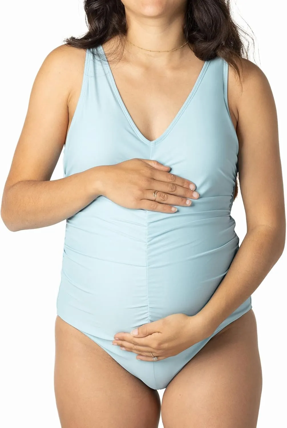 Kindred Bravely Gathered One Piece Maternity Swimsuit | Maternity Bathing Suits for Women