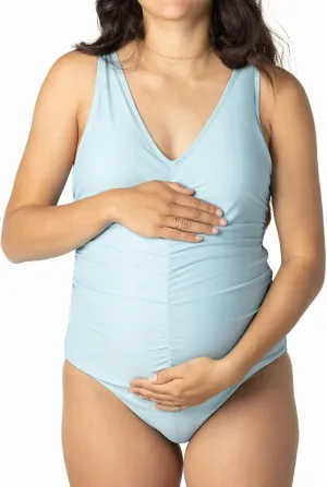 Kindred Bravely Gathered One Piece Maternity Swimsuit | Maternity Bathing Suits for Women