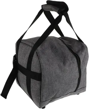 Kisangel Single Ball Bowling Bag with Padded Holder Mesh Pockets Quilted Sports Equipment Bag for Travel