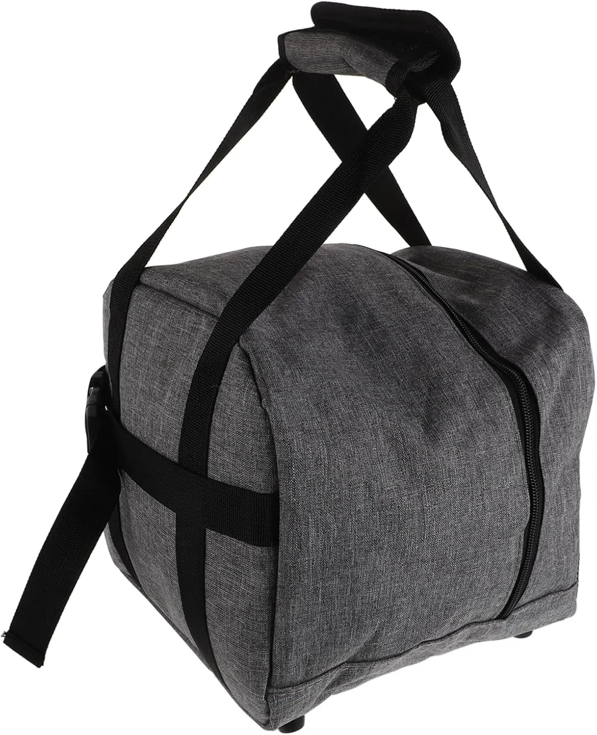Kisangel Single Ball Bowling Bag with Padded Holder Mesh Pockets Quilted Sports Equipment Bag for Travel
