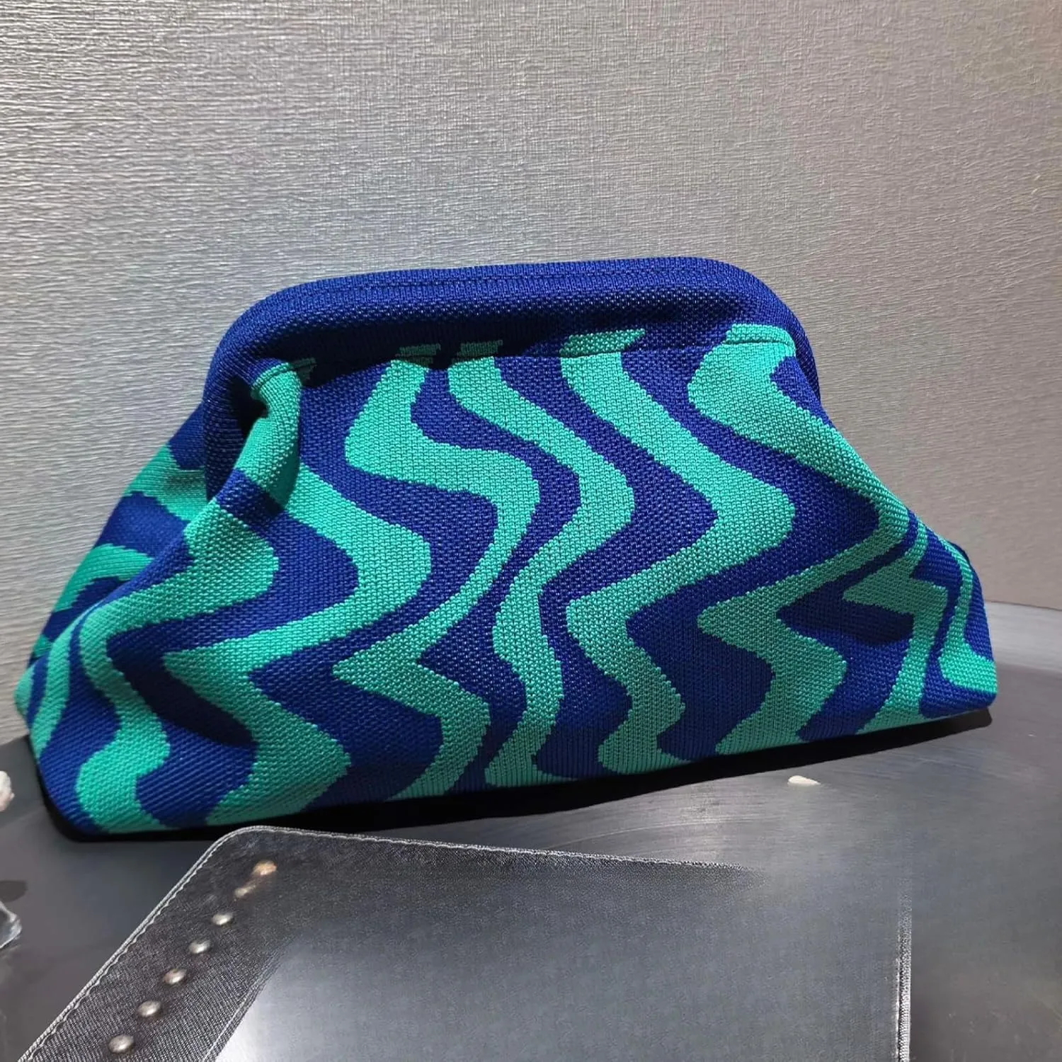 Knit Evening Party Clutch Purses Women Boho Clutch Bag Y2k Accessories Beach 2025 Summer Fashion Trends