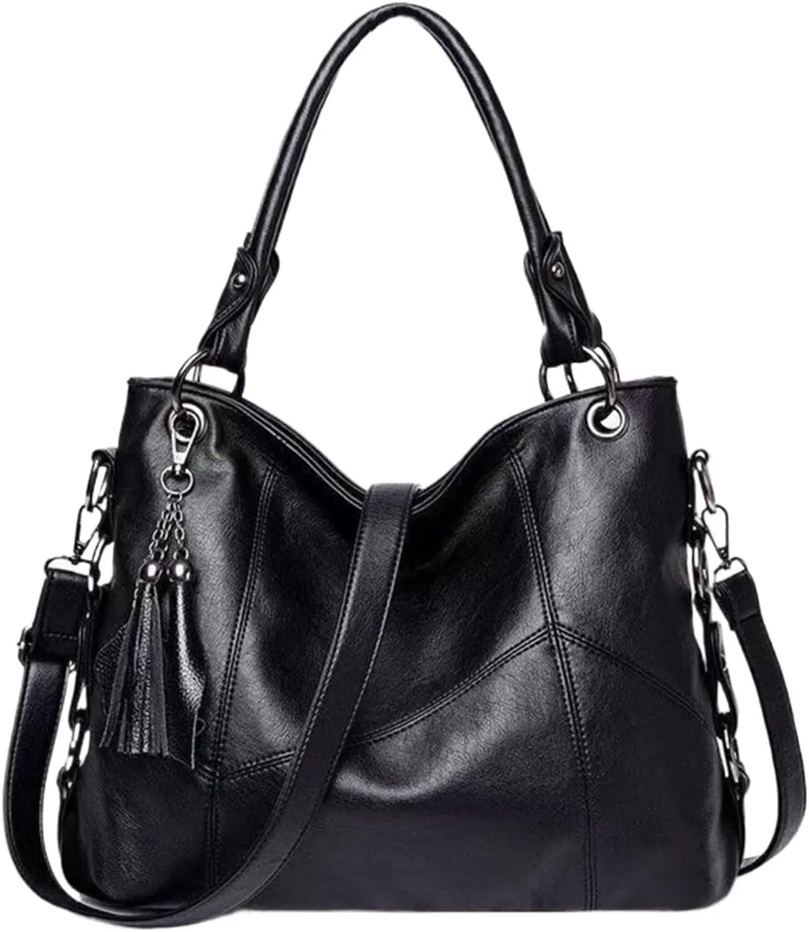 Leather Bucket Bag Tassel Woman Shoulder Bag Messenger Bag Clutch Ladies Shoulder Bag Lady Crossbody